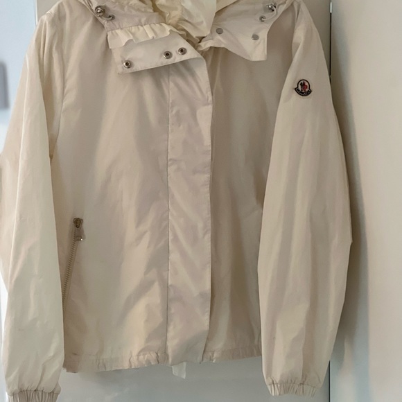 Moncler white short rain coat - Picture 3 of 11